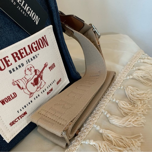 *NWT* True Religion Denim Mini Tote and Crossbody Strap - Picture 12 of 14